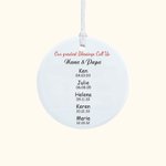 Ornamento natalizio in ceramica personalizzato con foto dei miei nipoti Regalo di Natale per i nonni e la famiglia