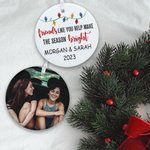 Personalised Friends Like You Ceramic Christmas Ornament Hanging Tree Decor Christmas Gift for Best Friend
