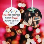 Personalised Friends Like You Ceramic Christmas Ornament Hanging Tree Decor Christmas Gift for Best Friend