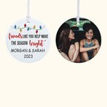 Personalised Friends Like You Ceramic Christmas Ornament Hanging Tree Decor Christmas Gift for Best Friend