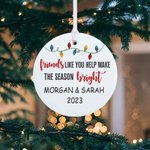 Personalised Friends Like You Ceramic Christmas Ornament Hanging Tree Decor Christmas Gift for Best Friend