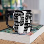 Personalized Dad Papa Mug with Names 11oz 15oz Black White Ceramic Coffee Cup Birthday Father's Day Gift for Dad Father