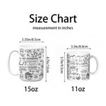 Spersonalizowany kubek ceramiczny z imieniem i nazwiskiem z Biblioteki Kawy z Codzienną Afirmacją Prezent dla Przyjaciela Rodziny Miłośnika Czytania Książek