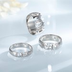 Personalized Sterling Silver Name Ring Minimalist Jewelry Wedding Anniversary Mother's Day Gift for Her
