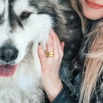 Personalisierte Haustier Foto Ring mit eingraviertem Text Haustier Verlust Schmuck Sympathie Jahrestag Geburtstag Geschenk für Tierliebhaber