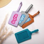 Étiquette de Bagage ou Couverture Passeport Personnalisée avec Nom Style Poupée Rose Cadeau Anniversaire Noël pour Amoureux de Voyage