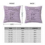 Personalised Librarian Date Due Card Nostalgia Throw Pillow Cover Christmas Birthday Gift for Book Lover Reader