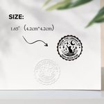 Personalizzato Dalla Biblioteca del Libro Timbro a secco Scenario con testo Regalo di compleanno per gli amanti dei libri Club del libro