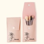 Personalizado Zodiaco Nacimiento Flor Pincel Bolsa de Maquillaje con 8 Pcs Pinceles de Maquillaje Cumpleaños Boda Navidad Regalo para Ella