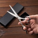 Personalizada de acero inoxidable tijeras de peluquero y peine conjunto con el texto grabado de Navidad Cumpleaños Regalo para peluqueros esteticistas