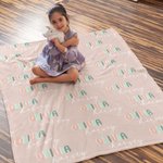 Couverture Personnalisée Multicolore Nom Disponible Bébé Enfant Funny Fleece Sherpa Blanket Home Decoration Newborn Baby Shower Christmas Gift for Fam