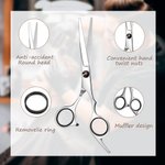 Personalizada de acero inoxidable tijeras de peluquero y peine conjunto con el texto grabado de Navidad Cumpleaños Regalo para peluqueros esteticistas
