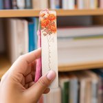 Gepersonaliseerde Waterverf Geboortebloem Bladwijzer met Kwastje en Naam Verjaardagscadeau voor Vrouwen Meisjes Boekenliefhebber