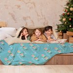 Couverture Personnalisée Multicolore Nom Disponible Bébé Enfant Funny Fleece Sherpa Blanket Home Decoration Newborn Baby Shower Christmas Gift for Fam