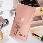 Personalizado Zodiaco Nacimiento Flor Pincel Bolsa de Maquillaje con 8 Pcs Pinceles de Maquillaje Cumpleaños Boda Navidad Regalo para Ella