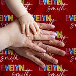 Couverture Personnalisée Multicolore Nom Disponible Bébé Enfant Funny Fleece Sherpa Blanket Home Decoration Newborn Baby Shower Christmas Gift for Fam
