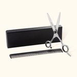 Personalizada de acero inoxidable tijeras de peluquero y peine conjunto con el texto grabado de Navidad Cumpleaños Regalo para peluqueros esteticistas