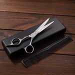 Personalizada de acero inoxidable tijeras de peluquero y peine conjunto con el texto grabado de Navidad Cumpleaños Regalo para peluqueros esteticistas