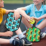 Coperta personalizzata per cani e gatti con ritratto di animale domestico Set di 2 regali per i proprietari di animali domestici amanti del pickleball