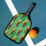 Coperta personalizzata per cani e gatti con ritratto di animale domestico Set di 2 regali per i proprietari di animali domestici amanti del pickleball