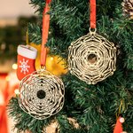 Personalized Christmas Wooden Snowflake Ornament with Name Christmas Tree Decor Christmas Gift for Family Friend