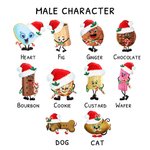 Personalizzato Natale Nanny's Little Character Throw Pillow Cover con i nomi dei nipoti Natale Compleanno Regalo per la festa della mamma per la nonna