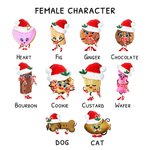 Personalizzato Natale Nanny's Little Character Throw Pillow Cover con i nomi dei nipoti Natale Compleanno Regalo per la festa della mamma per la nonna