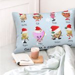Personalizzato Natale Nanny's Little Character Throw Pillow Cover con i nomi dei nipoti Natale Compleanno Regalo per la festa della mamma per la nonna