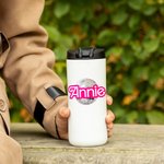 Autocollant pour Boule de Disco Personnalisé avec Nom Étiquette Style Rose Résistante à l'Eau Cadeau Anniversaire Noël pour Ami