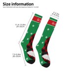 Personalizzato Natale Babbo Natale Pinguino Snowman Crew Socks Calzini alti fino al ginocchio Morbido Comfort Traspirante Regalo di Natale per gli ami