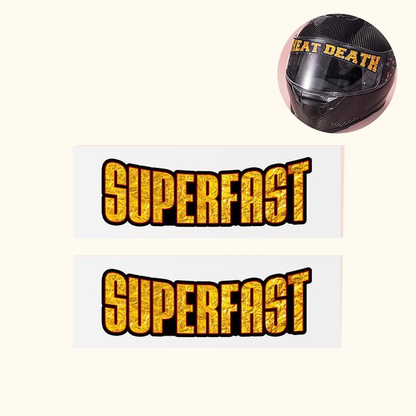 Personalized Set of 2 Waterproof Helmet Decal Helmet Sticker Label Christmas Birthday Gift for Motorcycle Lover