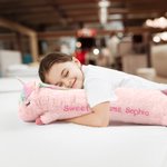 Personalized Cute Comfort Fantasy Unicorn Plush Toy Pillow Soothing Long Plush Pillow with Kid Name Christmas Gift Birthday Gift for Kid