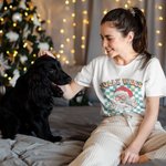 Personalizado Jolly Vibes Dibujos animados Camiseta Bebé Onesie Familia Navidad Retro Checkerboard Disfraz Navidad Holiday Regalo para la familia Kid New Parent
