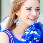 Gepersonaliseerde 3D afgedrukte oorbellen Cheerleader Megafoon oorbellen met naam Verjaardag Kerstcadeau voor Cheerleading liefhebbers