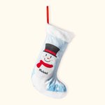 Personalizzato Natale pupazzo di neve calza invernale fiocco di neve appeso ornamento camino albero decorazione regalo di Natale per la famiglia bambi