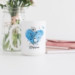 Tasse à café personnalisée Zodiac Birth Flower en céramique 11oz 15oz Constellation Coffee Cup with Name Birthday Anniversary Astrology Gift for Family Friend