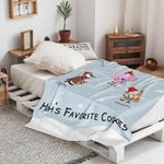Coperta personalizzata con i biscotti preferiti della nonna con 1-8 nomi di bambini Regalo di Natale per la mamma nonna