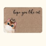 Personalized Hope You Like Cats Doormat Cute Cat Mat Pet Theme Home Decoration Gifts for Pet Owner Cat Lover