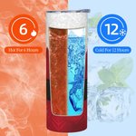 Gepersonaliseerde Kerstman 20oz Skinny Tumbler met Deksel en Rietje Schoonmaakborstel Kerstcadeau voor Vriend Familie