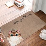 Personalized Hope You Like Cats Doormat Cute Cat Mat Pet Theme Home Decoration Gifts for Pet Owner Cat Lover