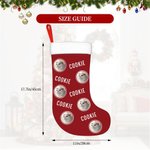 Personalizzato Lovely Pet Foto rotonda Calza di Natale con nome Borsa regalo Decorazione albero di Natale per l'amico amante degli animali domestici