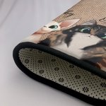 Personalizzato Pulisci le zampe Zerbino Avatar gatto carino Decorazione casa Regalo di Natale Compleanno per l'amante del gatto