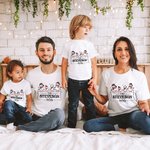 Gepersonaliseerd Kerstmis Familie Sneeuwpop Bijpassend Shirt Baby Onesie met 1-5 Namen Kerst Vakantie Cadeau voor Mama Papa Kinderen