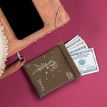 Personalizado Zodiaco Nacimiento Flor Cuero Squeeze Monedero con Nombre Cumpleaños Navidad Día de la Madre de regalo para las mujeres