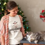 Gepersonaliseerd Kerstmis Familie Sneeuwpop Bijpassend Shirt Baby Onesie met 1-5 Namen Kerst Vakantie Cadeau voor Mama Papa Kinderen