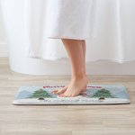 Personalizzato Natale pupazzo di neve tappetino di benvenuto antiscivolo assorbente stuoia della porta regalo di Natale per la famiglia amico
