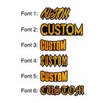 Personalised Set of 2 Waterproof Helmet Decal Helmet Sticker Label Christmas Birthday Gift for Motorbike Lover