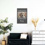 Personalised Pet Photo Canvas Painting Wall Decor with Text Memorial Gift for Pet Lover