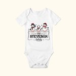 Henkilökohtainen Joulu Snowman Perhe Matching T-paita Baby Onesie nimi vaate joululahja äidille isä lapsille