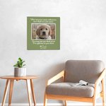 Personalised Pet Photo Canvas Painting Wall Decor with Text Memorial Gift for Pet Lover